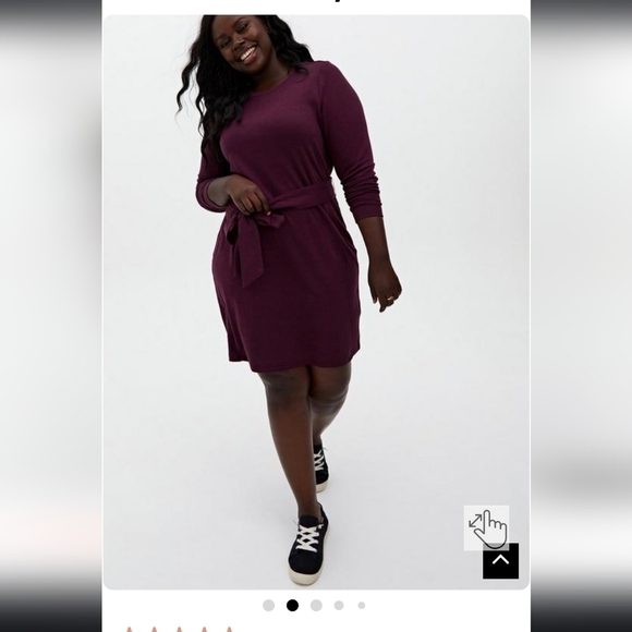 Nwts Torrid Mini French Terry Shift Dress M/L 10 - Picture 1 of 11